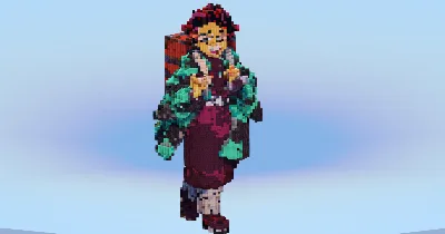 Tanjiro — Minecraft Build by LeonisBuilds