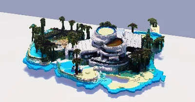 Island Luxury Villa — Minecraft Build by ModernCraft