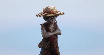 Monkey D. Luffy — Minecraft Build by LeonisBuilds