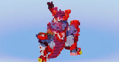 Urshifu Single Strike Gigantamax from Pokemon — Minecraft Build by LeonisBuilds