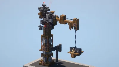 Steampunk Crane — Minecraft Build by LeonisBuilds