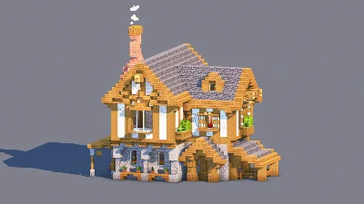 Medieval House – Fully Decorated Interior | Download — Minecraft Build by RaekonBuilds