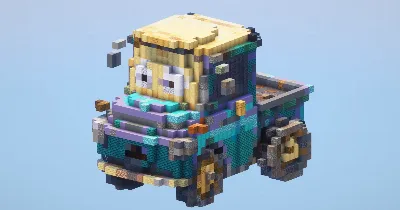 Cars Pickup from Cars — Minecraft Build by LeonisBuilds