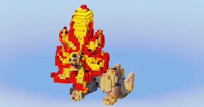 Mega Pyroar from Pokemon — Minecraft Build by LeonisBuilds