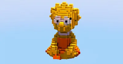 Lisa from The Simpsons — Minecraft Build by LeonisBuilds