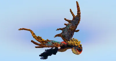 Stormfly - Deadly Nadder Dragon — Minecraft Build by LeonisBuilds