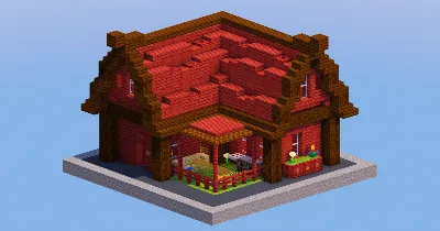Mangrove Red Beginner House — Minecraft Build by LeonisBuilds