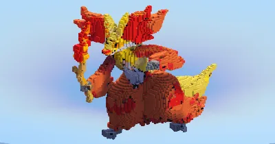 Delphox — Minecraft Build by LeonisBuilds