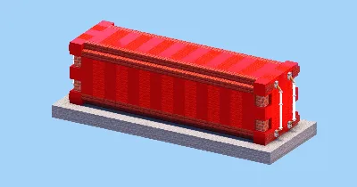 Red Container — Minecraft Build by LeonisBuilds