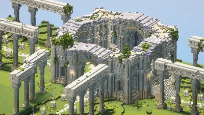 Overgrown temple ruins — Minecraft Build by LeonisBuilds