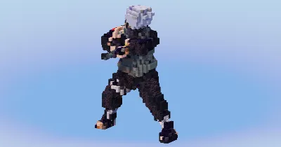 Kakashi from Naruto — Minecraft Build by LeonisBuilds
