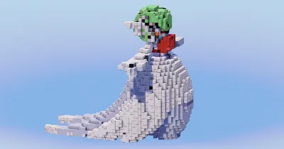 Mega Gardevoir from Pokemon — Minecraft Build by LeonisBuilds