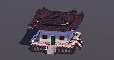 Small Japanese Pagoda Black — Minecraft Build by MellowHat