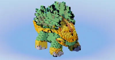 Grotle from Pokemon — Minecraft Build by LeonisBuilds