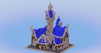 Water Medieval Fantasy Castle — Minecraft Build by LeonisBuilds
