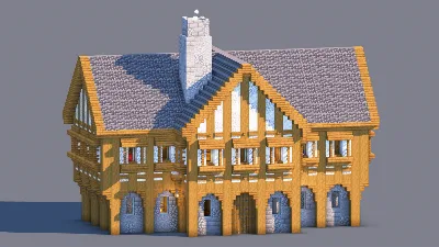 Medieval House – Fully Decorated Interior | Download — Minecraft Build by RaekonBuilds