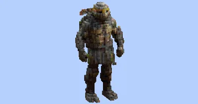 Orange Ninja turtle — Minecraft Build by LeonisBuilds