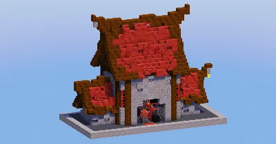 Mangrove Red Blacksmith House — Minecraft Build by LeonisBuilds
