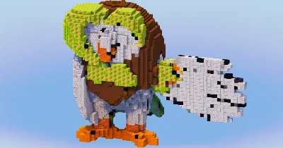 Dartrix from Pokemon — Minecraft Build by LeonisBuilds