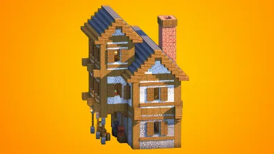 Compact 3-Story Medieval Townhouse | Fully Furnished Interior — Minecraft Build by RaekonBuilds