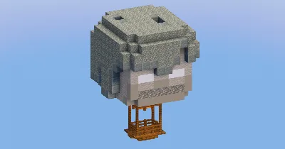 Stray Hot Air Balloon — Minecraft Build by LeonisBuilds