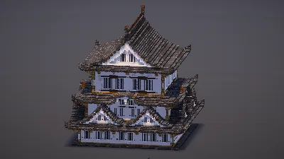 Medium Japanese Castle — Minecraft Build by MellowHat