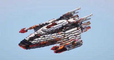 Red Starship — Minecraft Build by LeonisBuilds