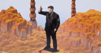 Elon Musk at Trump Inauguration | FREE — Minecraft Build by LeonisBuilds