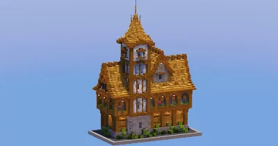 Medieval Town Hall Oak Version — Minecraft Build by LeonisBuilds