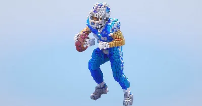 Football player — Minecraft Build by LeonisBuilds