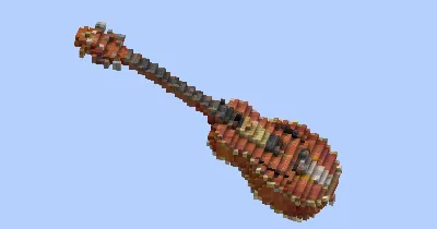 Guitar — Minecraft Build by LeonisBuilds