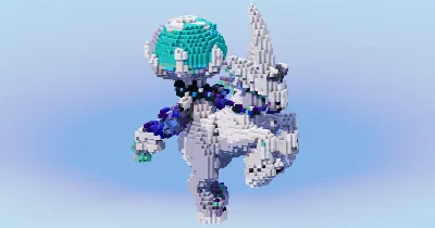 Ice Rider Calyrex — Minecraft Build by LeonisBuilds