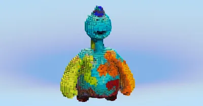 Doey the Doughman — Minecraft Build by LeonisBuilds