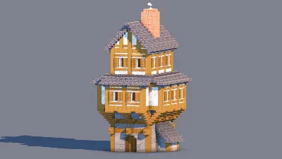 Medieval House – Fully Decorated Interior | Download — Minecraft Build by RaekonBuilds