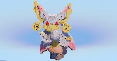 Mega Audino — Minecraft Build by LeonisBuilds