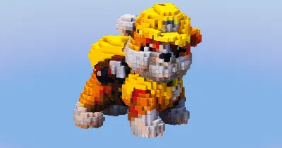 Rubble from Paw Patrol — Minecraft Build by LeonisBuilds