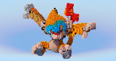 Monferno from Pokemon — Minecraft Build by LeonisBuilds
