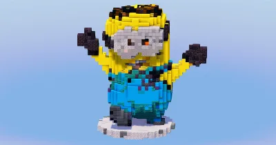Dave from Minions — Minecraft Build by LeonisBuilds