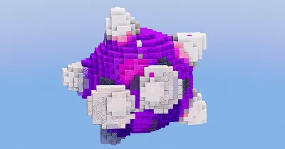 Minior Violet Core from Pokemon — Minecraft Build by LeonisBuilds