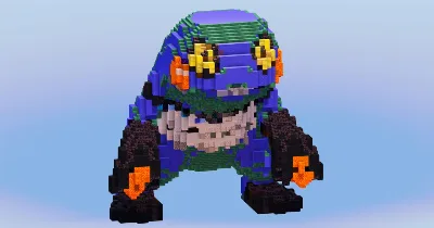 Croagunk from Pokemon — Minecraft Build by LeonisBuilds