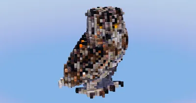Owl Animal — Minecraft Build by LeonisBuilds
