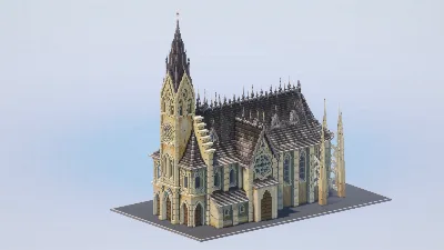 Gothic Church — Minecraft Build by LeonisBuilds