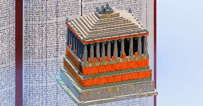 Mausoleum at Halicarnassus — Minecraft Build by TheBibleOfBuilding