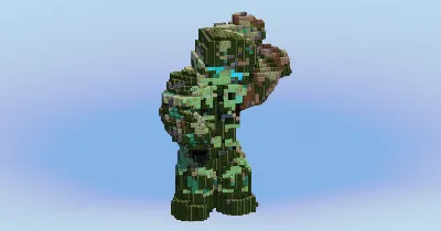 Prismarine Guardian from Minecraft Storymode — Minecraft Build by LeonisBuilds
