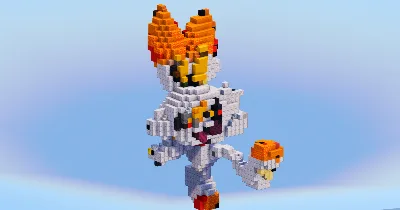 Scorbunny from Pokemon — Minecraft Build by LeonisBuilds