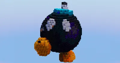 Bob Omb from Super Mario — Minecraft Build by LeonisBuilds