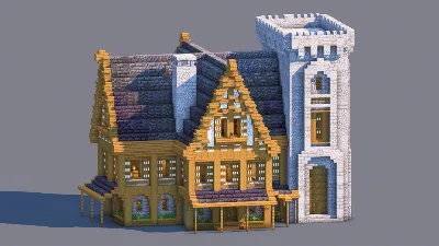 Minecraft Medieval House | Fully Decorated Interior | Survival House Download | Deepslate Edition — Minecraft Build by RaekonBuilds