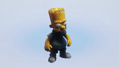 Bart Simpson — Minecraft Build by LeonisBuilds