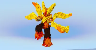 Mega Blaziken — Minecraft Build by LeonisBuilds