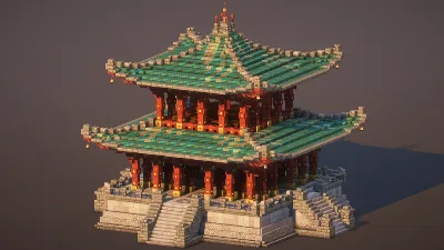Japanese Temple — Minecraft Build by MellowHat